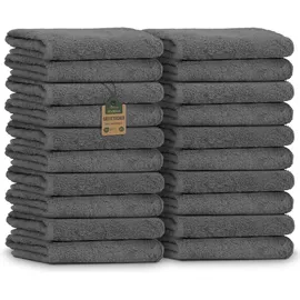 NatureMark Handtuchset 30 x 50 cm anthrazit 20 St.