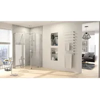 Hüppe Seitenwand Xtensa Pure für Walk-In Gleittür BxH: 100 x 200 cm Silber HG AP