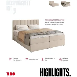 bromarkt Denver 140 x 200 cm H3 Beige