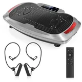 kehot Vibrationsplatte Vibrationsplatte mit 2 Fitnessbändern 120 Vibrationsstufen, 200 W, 120 Intensitätsstufen