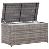 vidaXL Gartenbox Poly Rattan 100x50x50 cm Grau