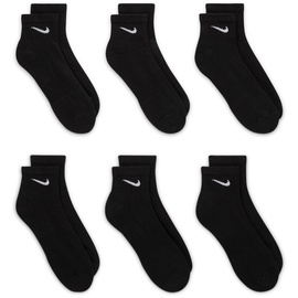 Nike Everyday Cushioned Knöchelsocken 6er Pack schwarz/weiß 34-38
