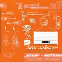 Brunnen 1046834 Notenheft A5 quer, 8 Blatt