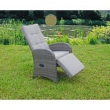 2x Garden Pleasure Polyrattan Relaxsessel Garten Sessel Lounge Terrasse Liege