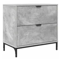 VidaXL Nachttisch Betongrau 63,5 x 36 x 61 cm