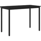 vidaXL Esstisch 110 x 75 x 55 cm schwarz
