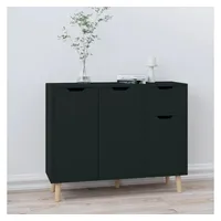 VidaXL Sideboard Schwarz 90x30x72 cm Holzwerkstoff