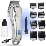 Fagaci Haarschneidemaschine Profi mit extrem feinem Schnitt, Haarschneider Herren, Haarschneide Maschienen, Haarscherer, Haar und Bartschneider Hair Clipper & Profi Haarschneidemaschine Friseur akku