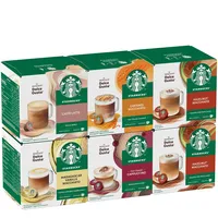 STARBUCKS Probierset, White Cup Variety Pack by Nescafé Dolce Gusto Kaffeekapseln 6 x 12 (72 Kapseln) - Exklusiv bei Amazon