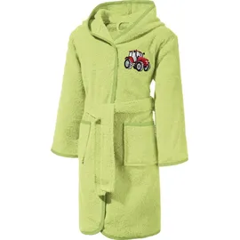 Erwin Müller Kinder-Bademantel mit Kapuze in grün | Gr.: 110/116