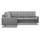 mebligo Eckcouch Textil 4-Sitzer Grau