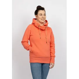 salzhaut Fleecepullover KARKJE Hoodie Coral M