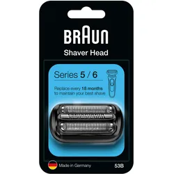 Ersatzscherkopf BRAUN "Series 5 53B", schwarz, Scherköpfe