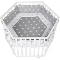 roba Cosiplay 6-eckig 106 x 121 cm weiß Bodenfarbe little stars