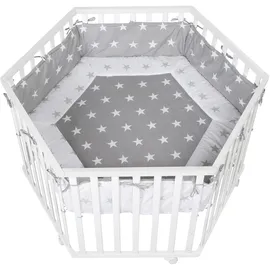 roba Cosiplay 6-eckig 106 x 121 cm weiß Bodenfarbe little stars