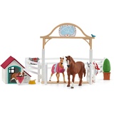 schleich 42458 HORSE CLUB Hannahs Gastpferde mit Hündin Ruby, für Kinder ab 5-12 Jahren, HORSE CLUB - Spielset