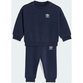 adidas LOOSE CREW TRAININGSANZUG Blau 3-4Y