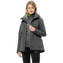 Jack Wolfskin Damen Luntal 3in1 Jkt W, Slate Green, M EU