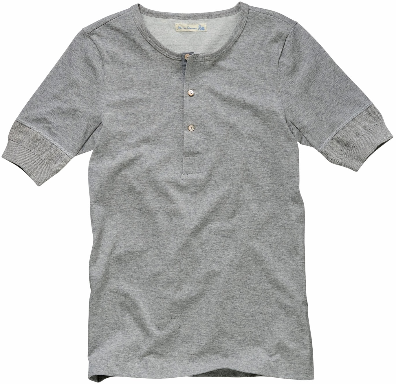 Mey & Edlich Herren Good-Originals-Henley-T-Shirt grau 5(M) - 5(M)