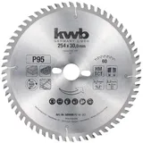 KWB Kreissägeblatt 254 x 30 mm, sehr feiner Schnitt, Sägeblatt geeignet für Arbeitsplatten, Holz und beschichtete Platten