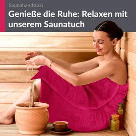 Lashuma London Saunatuch 85 x 220 cm rot