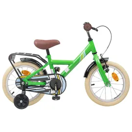 vidaXL Kinderfahrrad 14 Zoll grün