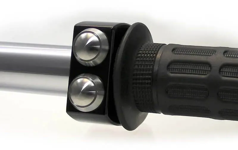 motogadget mo. Switch 2 drukknop montage 22mm, zwart / VA, zwart