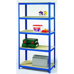 SZ Metall Lagerregale Steckregal blau 90,0 x 45,0 x 180,0 cm Blau
