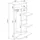 marmex möbel Offener Kleiderschrank TRES 90 x 206 x 51 cm Beige
