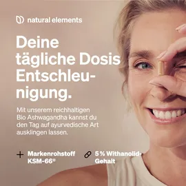 Natural Elements Bio Ashwagandha KSM-66 Kapseln 180 St.