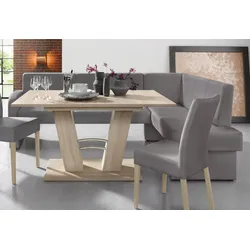 Eckbank HOME AFFAIRE "Umag", braun (schlamm), B:210cm H:89cm T:160cm, 100% Polyester Primabelle ( Microfaser ), 100% Polyester Duncan ( Luxus-Microfaser), Sitzbänke, 210 x 60 cm