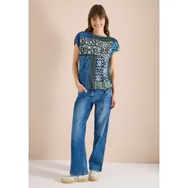 Cecil Print-Shirt Blau XXL