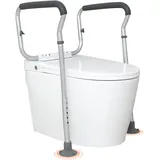 Vevor Toilettensitzerhöhung mit Armlehne 45–55 cm / 67–77 cm einstellbar weiß