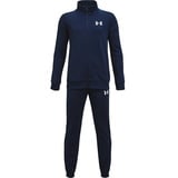 Under Armour Jungen Knit Track Suit, bequemer Jogginganzug, vielseitiger Trainingsanzug, Academy / White, YXL