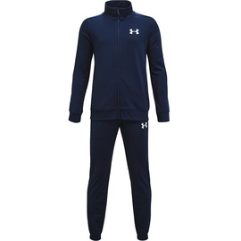 Under Armour Jungen Knit Track Suit, bequemer Jogginganzug, vielseitiger Trainingsanzug, Academy / White, YXL