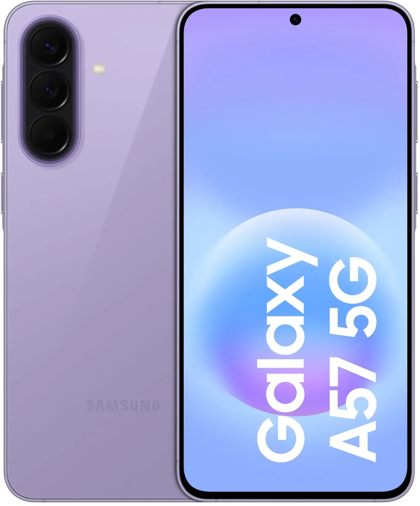 128 GB 5G Smartphone 17 cm (6.7 Zoll) Android 50 MP Dreifach Kamera Dual Sim WiFi 6E (Awesome Lilac) Galaxy A57