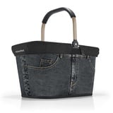 reisenthel Angebot Einkaufskorb carrybag Plus passendes Cover Sichtschutz Abdeckung (frame jeans dark grey)