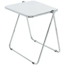 [en.casa] Alerhavn Beistelltisch 70 x 49 x 68 cm Weiß