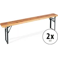 Stagecaptain BBB-170 Hirschgarten Bierzeltbank 170 cm Natur 2x Set