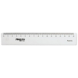 ARISTO Lineal 17cm, transparent