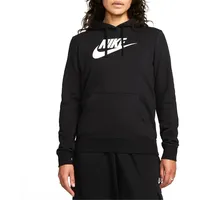 Nike Damen Club Po Kapuzenpullover, Black/White, M