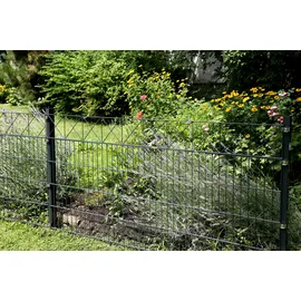 GAH Alberts Alberts Doppelstabmatten-Grundset Nexus 200 x 120 cm 10 m anthrazit