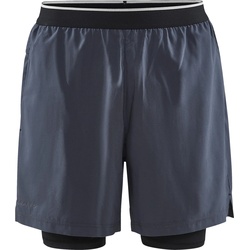Craft ADV Essence Perforated 2-in-1 Stretch Shorts Men asphalt (995000) M