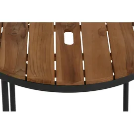 Siena Garden Gartentisch Rund Holz Braun 50 cm x 50 cm