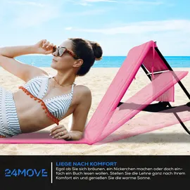 24move Campingliege 2er Set Rosa