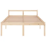 furnicato Bett Seniorenbett 140x200 cm Massivholz Kiefer (1-tlg) braun