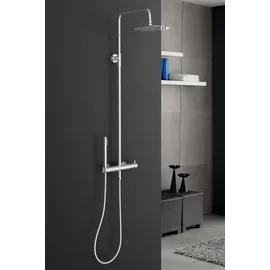 Marwell Classico Duschset verstellbar Gelb/Silber 88-118x20 cm