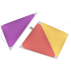 Nanoleaf Shapes Triangles Expansion Kit (3 Panels) - modulare WLAN LED Smart Panels mit Musik & Bildschirm Sync | Expansion Kit bestehend aus 3 Panels