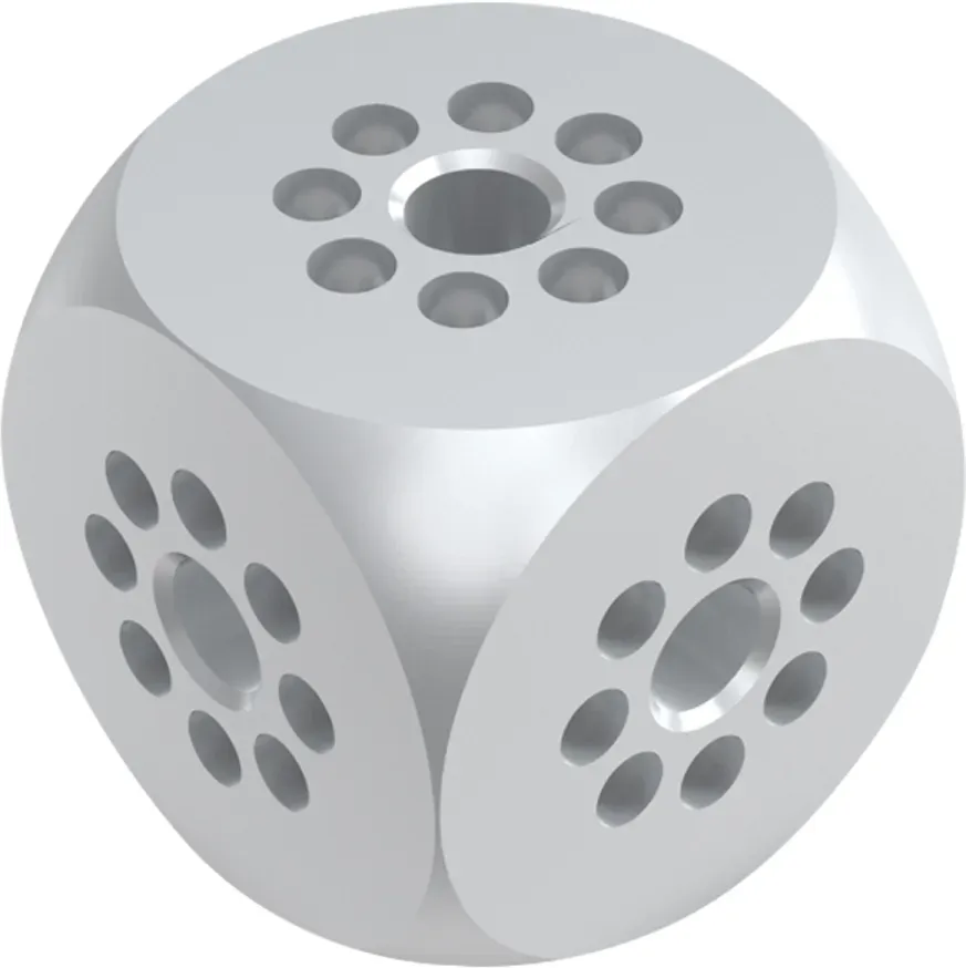 Milos Single Tube Cube Cube UNI - without half Connectors