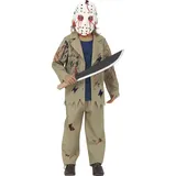 FIESTAS GUIRCA Horror Killer Kinder Kostüm - Alter 5-6 Jahre mit Maske, Jackett mit Shirt und Hose - Für Karneval/Fasching, Halloween, Themen Partys